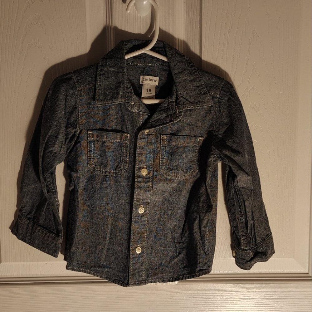 Boys Button Down Long sleeve 18 months